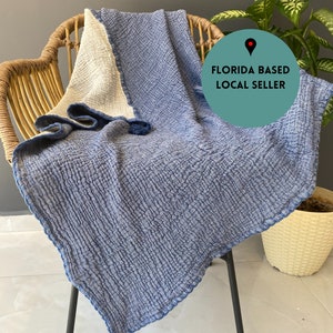 Muslin Quilt Baby & Kids Blanket Hydrangea