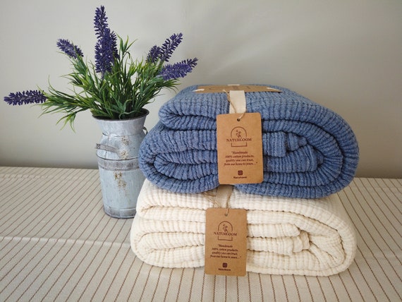 Organic Muslin Blanket, King Size Bedspread, Organic Cotton Gauze Blanket, Muslin Bed Cover, Turkish Blanket, Organic Throw Blanket
