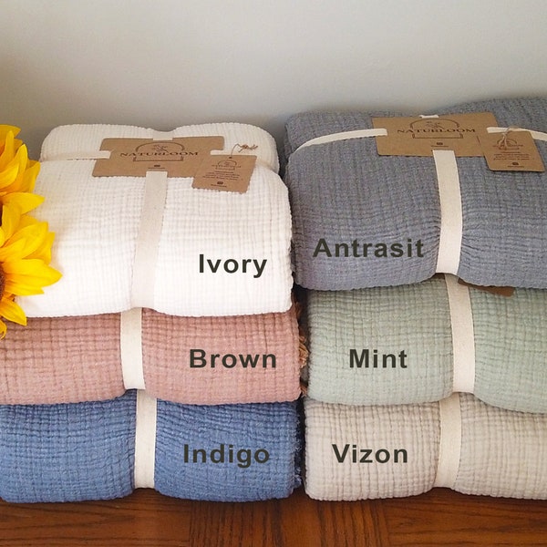 Gauze Blanket King Size Etsy