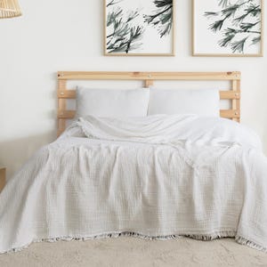 white cotton Blanket