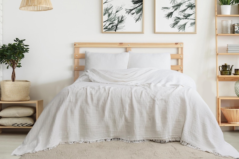white cotton Blanket