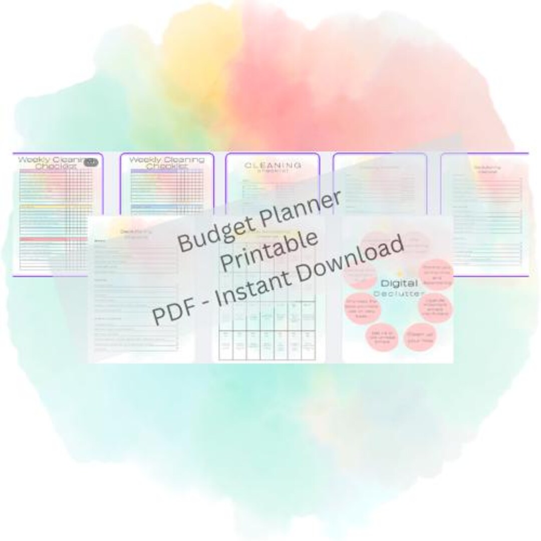 Printable Budget Planner | Monthly Expense Tracker PDF | Financial