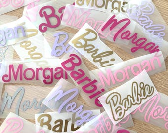 Custom Bubble Font Name Decal | Girly Vinyl Name Sticker | Personalized Waterproof Laptop, Tumbler & Water Bottle Decal | Pink Aesthetic