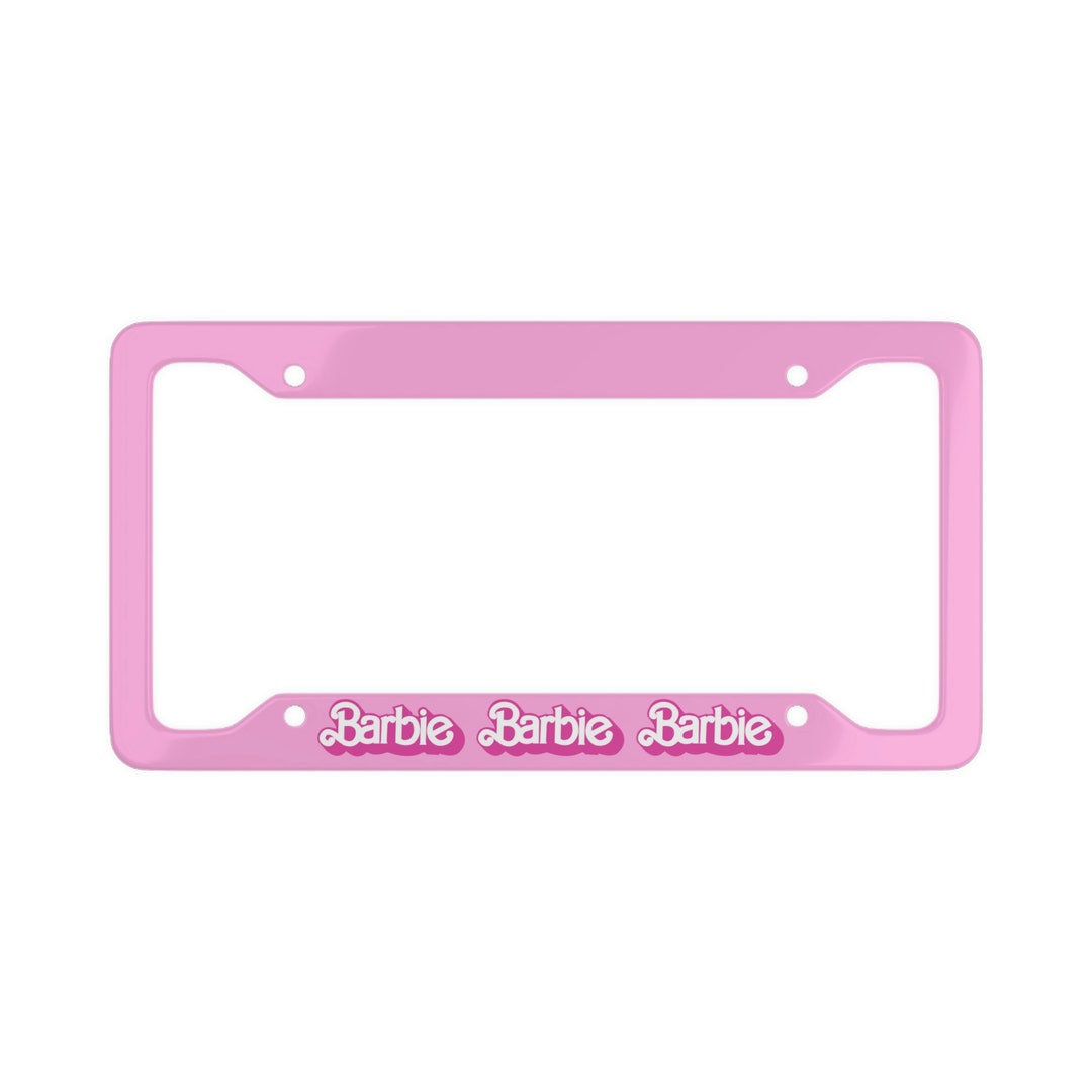 Barbie License Plate Frame - Etsy
