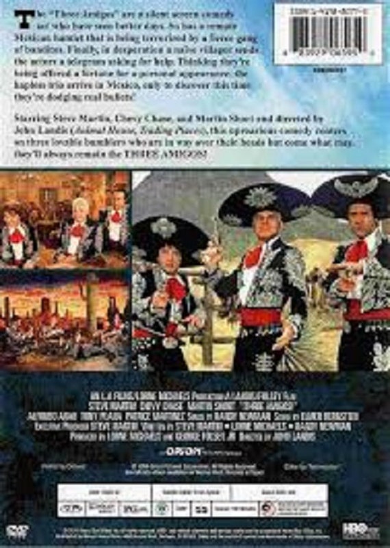 Three Amigos (DVD, 1986) Comedy, Western, Chevy Chase, Steve