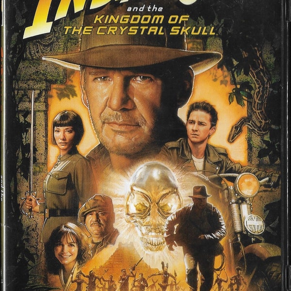 Indiana Jones and the Kingdom of the Crystal Skull (DVD, 2008) Action, Harrison Ford, Cate Blanchett, Shia LaBeouf, Karen Allen