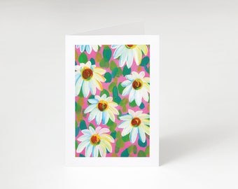 Blank Greeting Card - Print of Hand Painted Sunflowers - Etsy