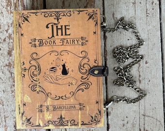 Wood Book Purse - Witchy Book Fairy