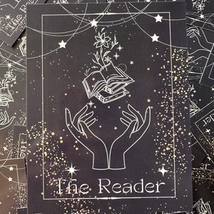 Postal de la carta del Tarot del Lector