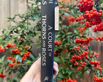 ACOTAR Mystery Book Quote Charm Velvet Bookmarks