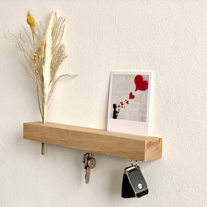 floating key board magnetic dried flowers flower board flower ledge picture ledge wall shelf solid oak wood wall board storage
