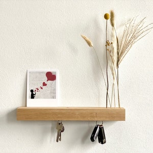 floating key board magnetic dried flowers flower board flower bar picture bar wall shelf solid oak wood wall board storage
