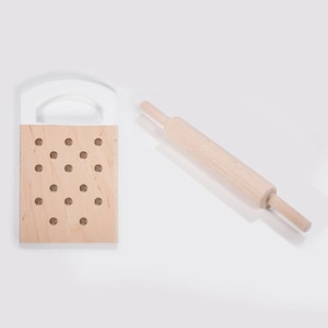 Rolling pin and grater set pretend play wooden toy, Gift for Kids