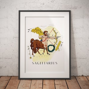 Zodiac Sagittarius Poster - Premium Matte Paper