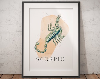 Zodiac Scorpio Poster - Premium Matte Paper