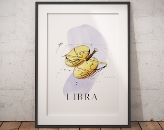 Zodiac Libra Poster - Premium Matte Paper