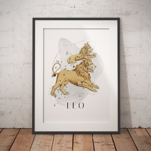 Zodiac Leo Poster - Premium Matte Paper