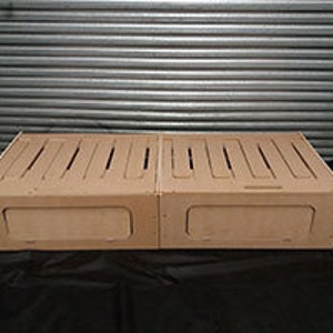 5ft 10in Sliding Camper Motorhome Narrow Boat Self Build Double Bed Seat Storage Moisture Resistant MDF