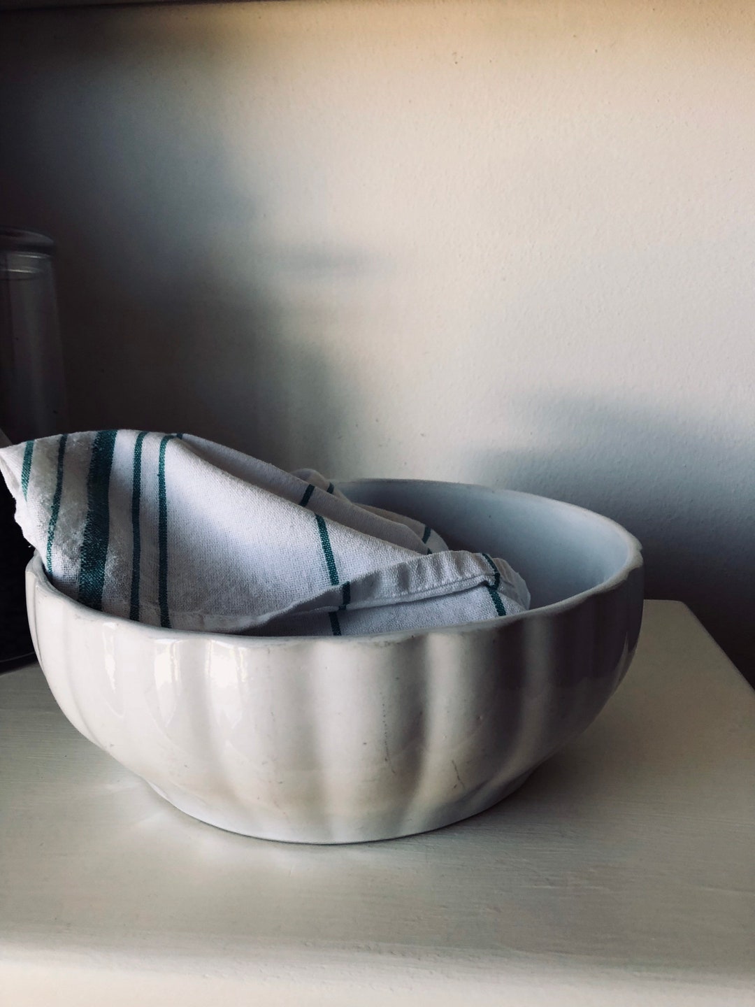 Vintage Italian Bread Making Bowl Etsy