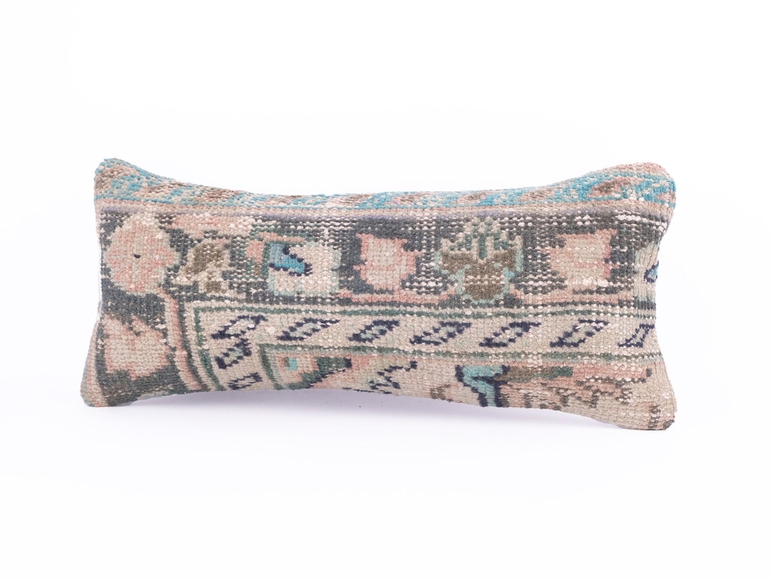 Wool Lumbar Pillow Cover, Boho Pillow, Southwest Pillow, Mexican Pillow