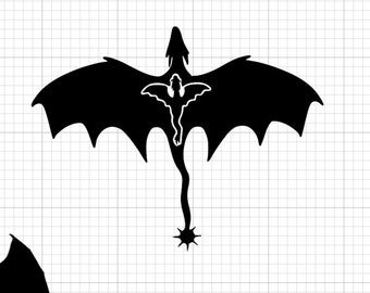 Archivo SVG Tairn y Andarna - Inspirado en la Cuarta Ala