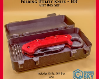 Folding Utility Knife - Tactical - Gift Box Set