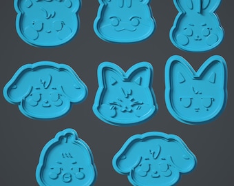 STL Cookie Cutter - Aniteez  ALL 8 CHARACTERS - Ateez