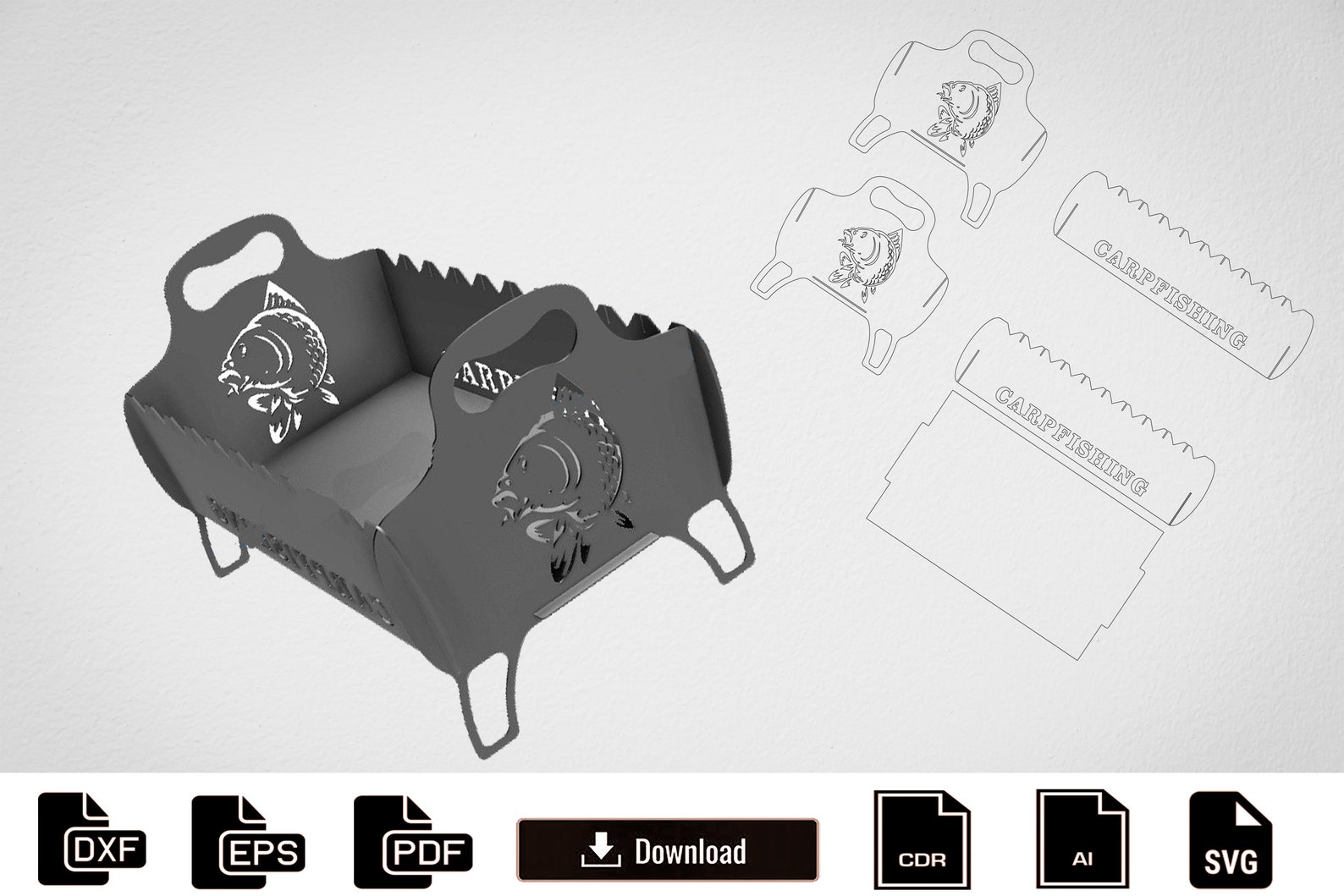 Fire Pit Dxf Files Bbq Dxf Dxf Files for Plasma Grill Fire Etsy