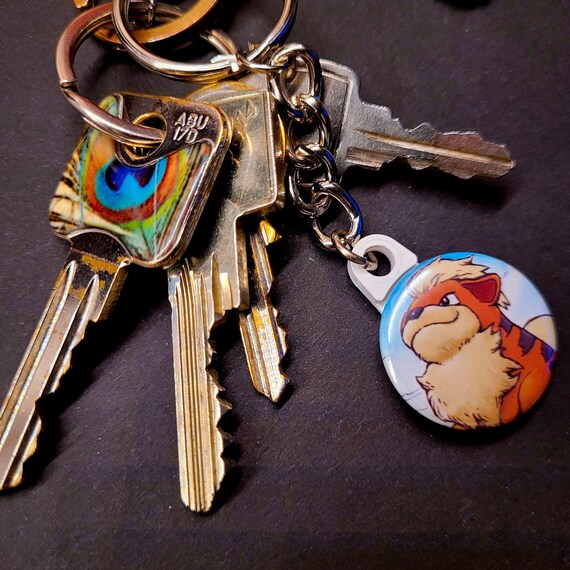 Keychain Made From Real Pokémon Cards - Upcycling - Pikachu 