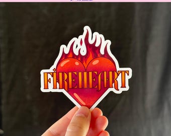 Fireheart throne of glass Sticker | Bookish Water resistant vinyl sticker | Book lover gifts | sticker for kindle, water bottles, laptops