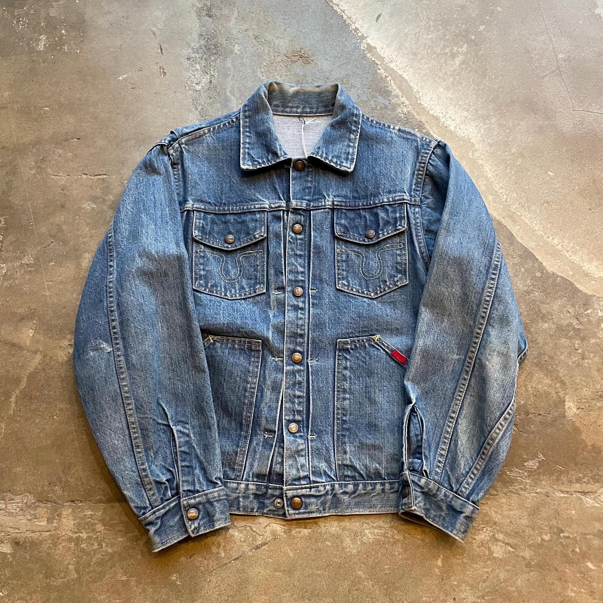 Big Smith Denim Jacket - Etsy Big Smith Denim Jacket - Etsy