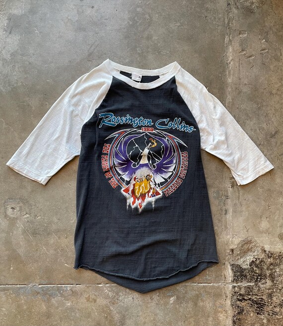 Vintage 80s Rossington Collins Band Tour Raglan T-shirt - Etsy