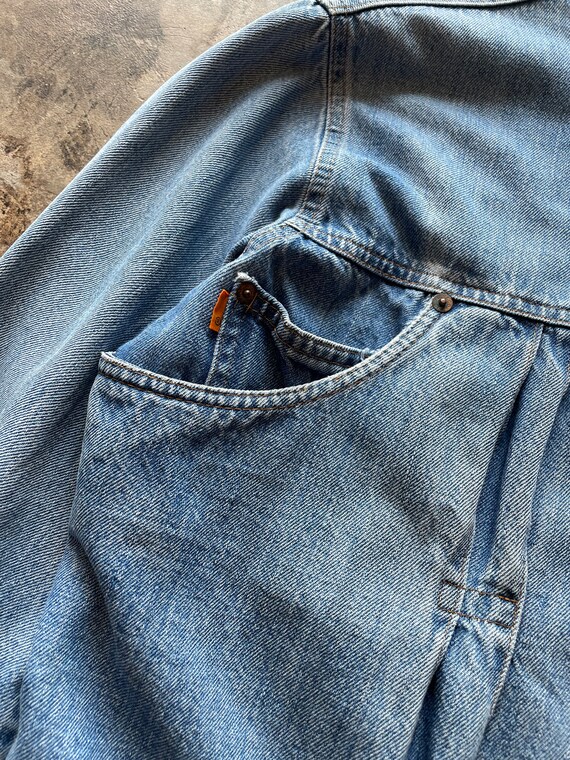 Vintage 70s Levi’s Orange Tab Denim Chore Jacket - image 3