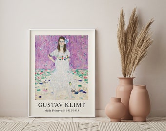 Gustav Klimt Poster, Gustav Klimt Print , Gustav Klimt, Printable Wall Art, Klimt Exhibition Poster, Modern Home Decor, Fine Art Print