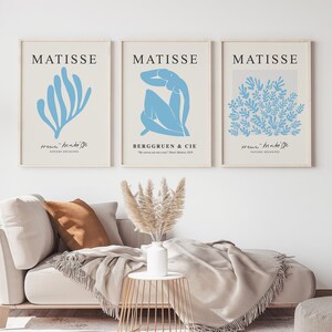 Matisse Set of 3 Prints, Gallery Wall Set, Henri Matisse Poster, Print Set, Exhibition Poster, Matisse Print