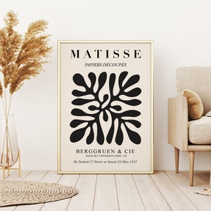 Matisse Poster, Henri Matisse Print, Minimalist Printable Wall Art, Neutral Tone Wall Decor, Digital Download
