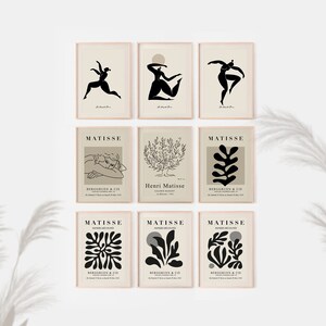 Henri Matisse Set of 9, Henri Matisse Poster, Gallery Wall Art, Matisse Exhibition Poster, Digital Download