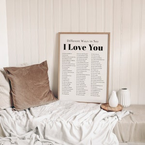 Ways to Say, Love You Print,Valentines Day Decor,Trendy Prints,I Love You Wall Art,Retro Wall Art, Digital Download, Vday Print