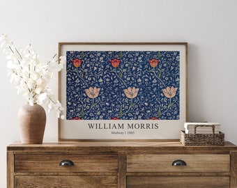 William Morris Print, William Morris Poster, Medway 1885, Printable Wall Art, Printable Wall Art, Exhibition Poster, Digital Download