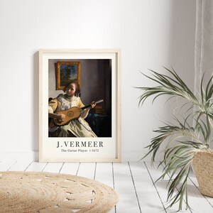 Johannes Vermeer Print,Johannes Vermeer,Vermeer Print, Vintage Wall Decoration, Oil Painting