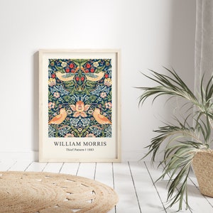 William Morris Print, William Morris Poster, Wall Art Decor, William Morris Art, Exhibition Poster, Floral Print, Morris Print