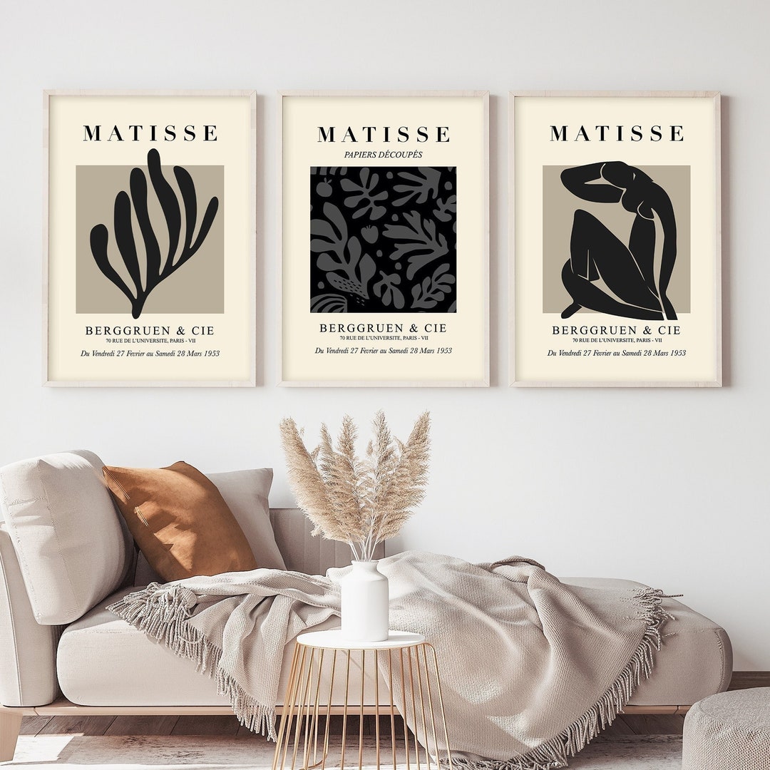 Henri Matisse Printable Set of 3 Wall Art 3 Gallery Wall Abstract ...