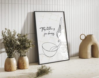 Kitchen Print, Kitchen Wall Art, Dining Room Wall Art, Large Wall Art, Digital prints