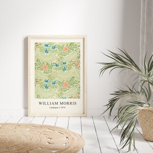 William Morris Poster, William Morris Print, Wall Art Decor, William Morris Art, Exhibition Poster, Floral Print, Morris Print
