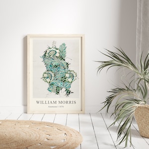 William Morris Poster, William Morris Print, William Morris, Printable Wall Art, Printable Wall Art, Exhibition Poster, Digital Download