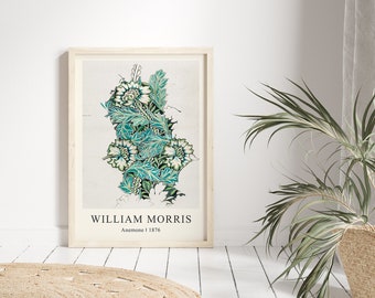 Cartel de William Morris, William Morris Print, William Morris, Arte de pared imprimible, Arte de pared imprimible, Cartel de exposición, Descarga digital