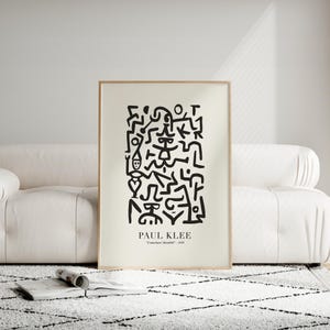Paul Klee Print, Paul Klee Exhibition Poster, Comedians Handbill, Paul Klee Download, Klee Canvas, Modern Minimalist, Klee Wall Art
