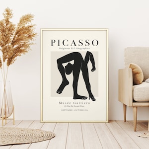 Picasso Print, The Acrobat, Picasso Minimalist Line Art, Exhibition Poster, Pablo Picasso Poster, Vintage Line Art Print