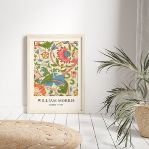 Morris Print, William Morris Poster, William Morris Print, Wall Art Decor, William Morris Art, Exhibition Poster, Floral Print, Morris Print