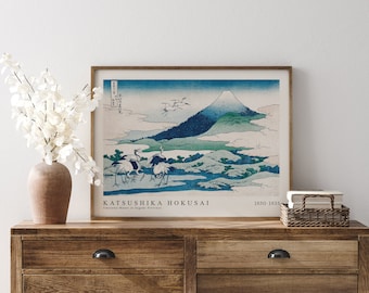 Katsushika Hokusai Print The Great Wave of Kanagawa, Hokusai, Exhibition Poster Hokusai Wall Art, Japanese Art Print, Modern Home Decor